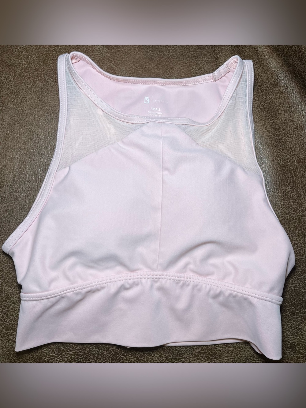 BuffBunny Collection Viva La Vibe Sports Bra Light Pink/Blush Size Small
